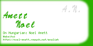 anett noel business card